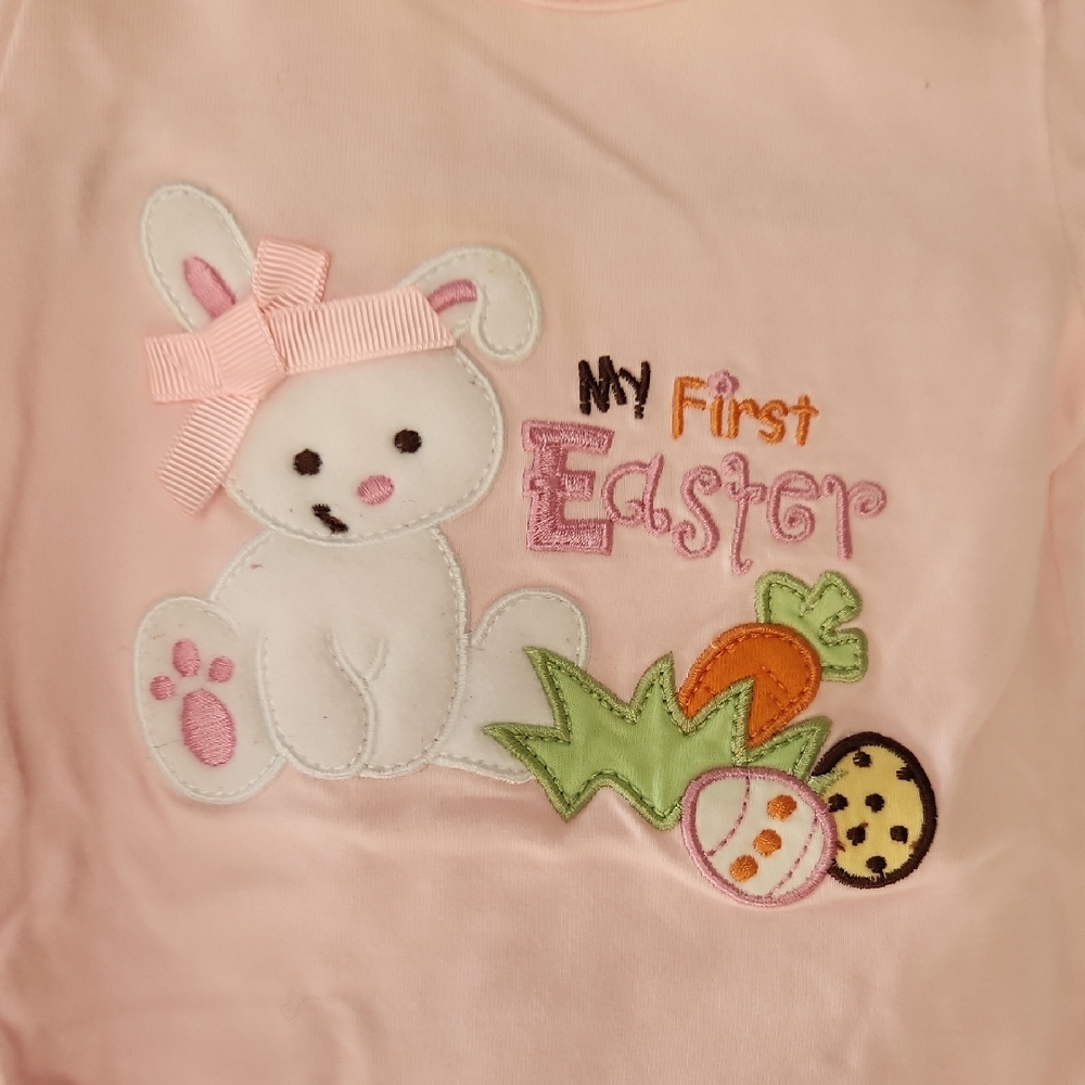 Pink Easter Bunny Bodysuit for Kids